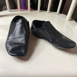 Linodes Leather Jazz Shoe Slip On for Girls and Boys